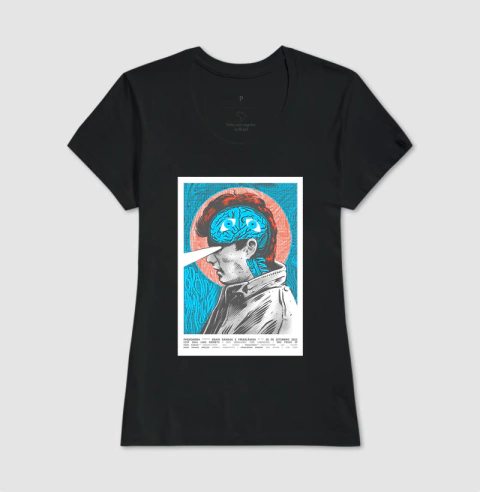 Imagem do Cine Phenomena - Brain Damage - O Soro do Mal de Frank Henenlotter de 1988 - Camiseta tradicional e Baby Look