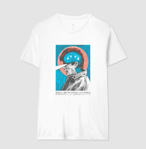 Cine Phenomena - Brain Damage - O Soro do Mal de Frank Henenlotter de 1988 - Camiseta tradicional e Baby Look - loja online