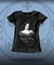Retrato icônico de Mary Shelley- Camiseta preta baby look - comprar online