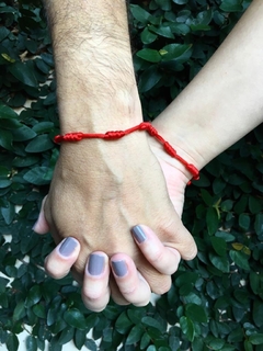 Pulsera 7 nudos roja (PROTECCIÓN) 2mm - comprar online