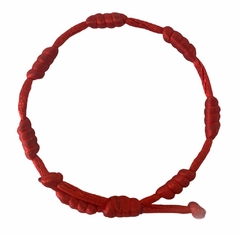 Pulsera 7 nudos roja (PROTECCIÓN) 2mm en internet