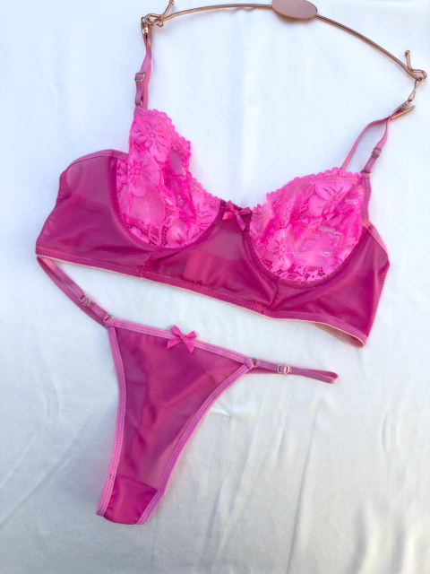 CONJUNTO MACARENA ROSA CHICLE - comprar online