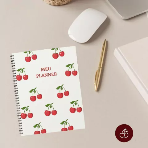 Planner Permanente - Cereja | Arquivo PDF