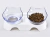 COMEDERO TRANSPARENTE DOBLE CARA GATO