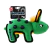 GIGWI DURASPIKES RABBIT GREEN