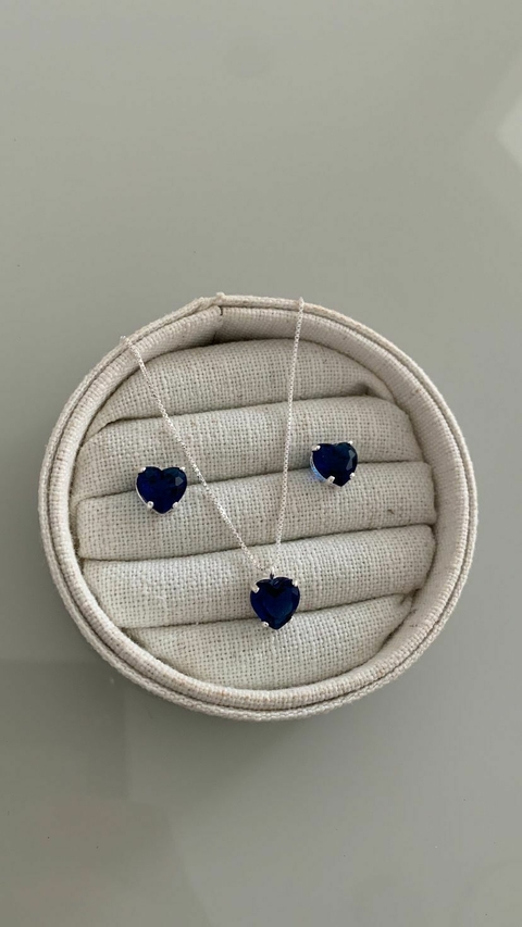 KIT CORAÇÃO 10X10 AZUL ESCURO