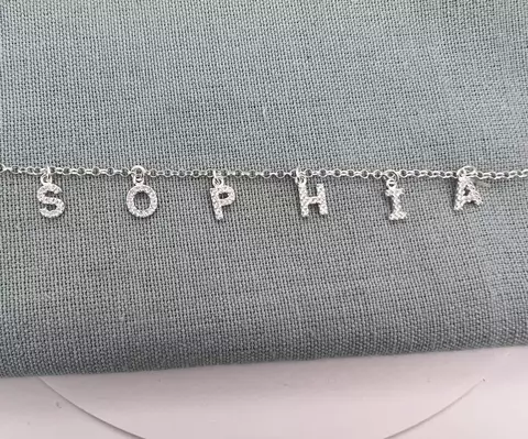 CHOKER LETRAS CRAVEJADAS PERSONALIZADO - comprar online