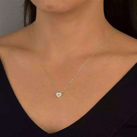 COLAR CORAÇÃO CRAVEJADO - comprar online