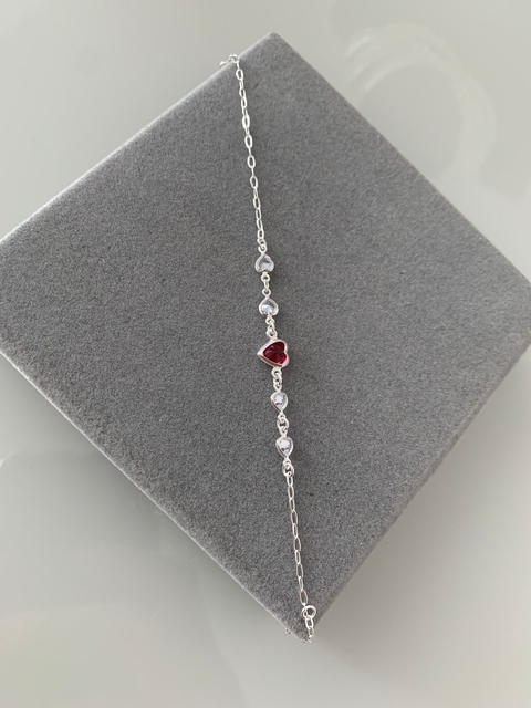PULSEIRA CORAÇÃO VERMELHO