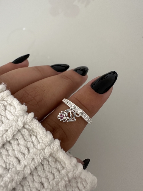 ANEL MENINA STRASS ROSA