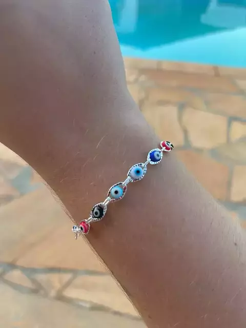 PULSEIRA OLHO GREGO COLORIDA - comprar online
