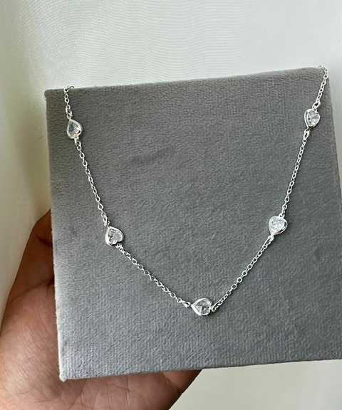 CHOKER CORAÇÃO CRISTAL
