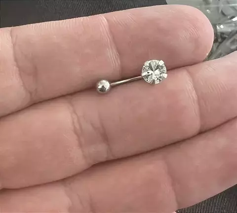 PIERCING UMBIGO PONTO DE LUZ 6mm - comprar online