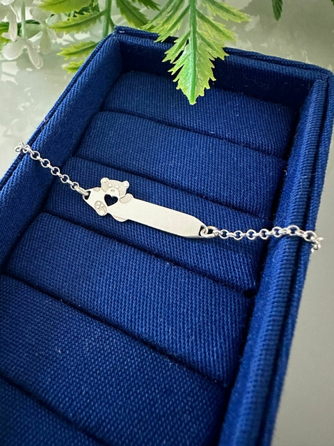 PULSEIRA PLAQUINHA BEBÊ URSINHO