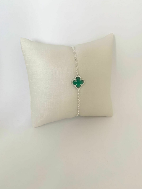 PULSEIRA TREVO DETALHADO VERDE