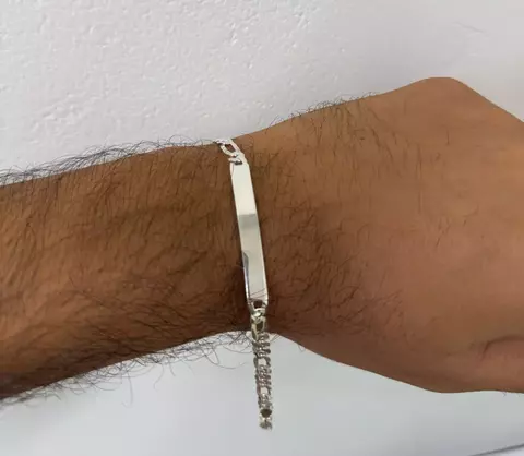 PULSEIRA MASCULINA PLAQUINHA 3X1 5MM - comprar online