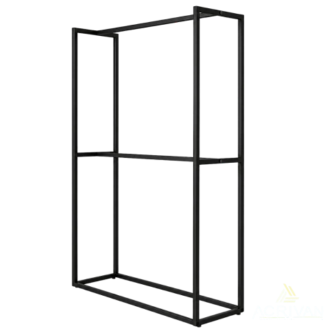 Arara Industrial 2 Níveis Preta
