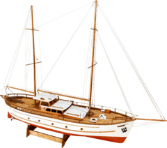 Yacht Bruma 1:43 KIT para montar