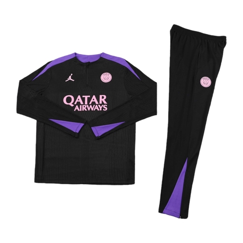 PSG Conjunto de Treino Preto/Roxo 2024-25