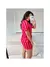 Pijama Feminino Americano Curto Listras Pink e Laranja - LÍDIA LAVÍNIA BOUTIQUE