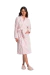 Robe manga longa feminino Rosa Corações - LÍDIA LAVÍNIA BOUTIQUE