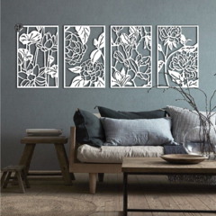CUADRIPTICO FLORAL - comprar online
