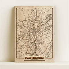 MAPA MULTILAMINADO GUATAMBU - LUXEMBOURG