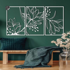 TRIPTICO FLORAL - comprar online