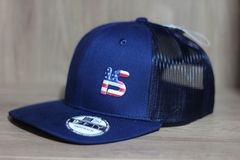 BONE HAT SHAPE SNAPBACK BLUE TWO