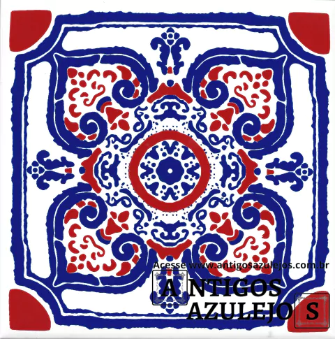 Azulejo Português - Colonial 15,4x15,4 Ref : AC06