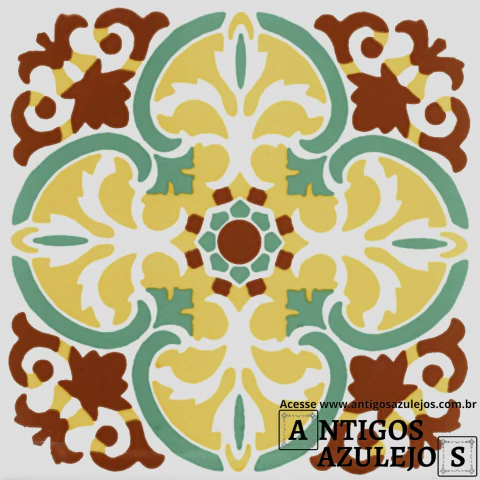 Azulejo Português - Colonial 15,4x15,4 Ref : AC50