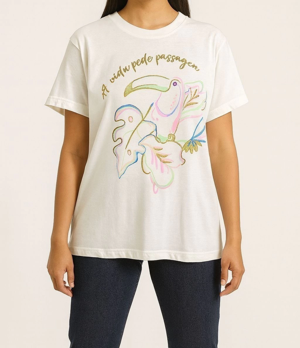 BLUSA T-SHIRT ESTAMPADA