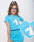 (AZUL) Conjunto Unicórnio - Coleção dia a dia - Algodão - Babuu Infantil | Para Meninas de 2 a 10 anos