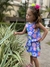 Conjunto Combinadinho Flores Azuis - Regata - Babuu Infantil | Para Meninas de 2 a 10 anos