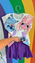 Conjunto Stitch Branco - short/saia - licenciado - (cópia) na internet