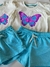 Conjunto Azul Paetês Borboleta - comprar online