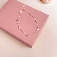 Pulseira Corações Achatado