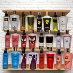 Kit 10 Cremes Hidratantes 250ml + 10 Bodys Perfumes Importados 230ml - comprar online
