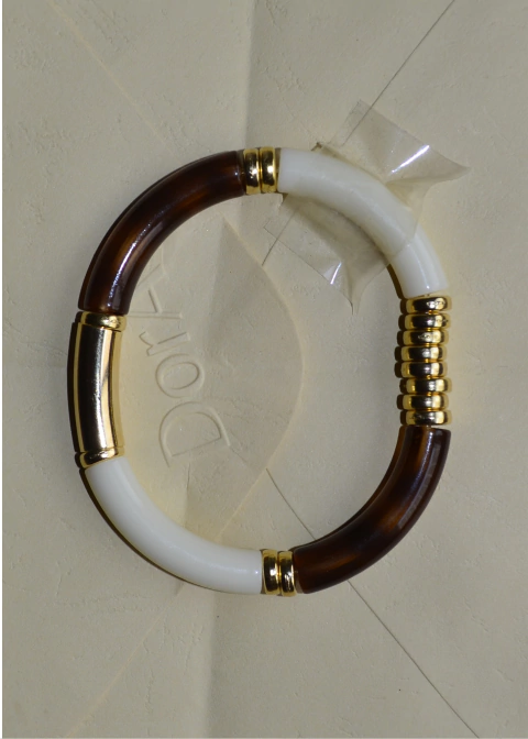 Bracelete Banhado a Ouro Golden Tube Fusion - comprar online