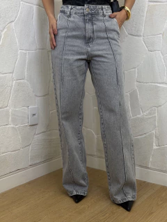 CALÇA WIDE LEG CINZA CONSCIÊNCIA