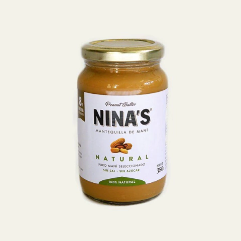 Pasta de Maní Nina's - Sin Azúcar Agregada