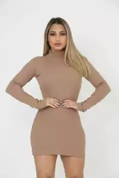 Imagem do Vestido Feminino Balada Curto Tubinho Modelador Gola Alta