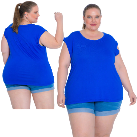 Regata De Verão Plus Size Feminina Estilosa Básica