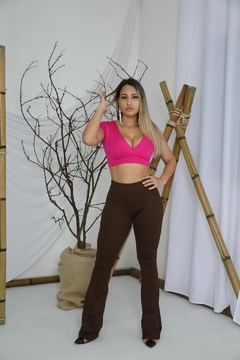 Calça legging flare "Bailarina" poliamida na internet