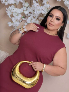 Imagem do ATACADO - Vestido Regatinha Tubinho Com Fenda Luxuoso