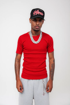 Camiseta Justa Americana Canelada Gringa Masculina