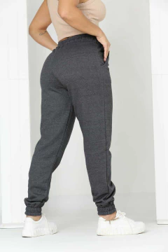 Imagem do Apenas Atacado - Calça Moletom Feminina Jogger Flanelada Cintura Alta