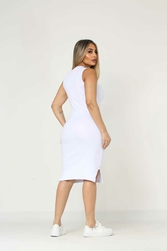 Apenas Atacado - Vestido Regatinha Tubinho Com Fenda Luxuoso - loja online