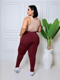 Imagem do Calça Legging Feminina Plus Size Poliamida Grossa Academia