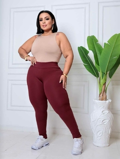 Calça Legging Feminina Plus Size Poliamida Grossa Academia - loja online